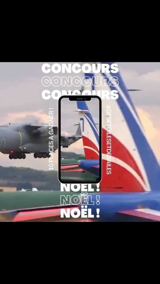 ✈️ QUI VEUT GAGNER DES PLACES POUR LE MEETING AERIEN DE CARCASSONNE ? ✈️

🎄Merci à nos followers de participer à ce jeu concours avant Noël ! La date de fin du concours est le 25 décembre 2025 ☃️

🎅 Nous vous rappelons que pour participer, c’est simple :
1️⃣ Likez cette publication 👍
2️⃣ Abonnez-vous à notre page @assodesetoilesetdesailes ✈️ (sauf si vous êtes déjà un de nos 902 followers)
3️⃣ Identifiez en commentaire la personne avec qui vous aimeriez venir 👇. Les commentaires les + sympas 😉auront une petite chance en + 
4️⃣ Partagez la publication pour doubler vos chances (facultatif mais apprécié ❤️)

🎁 À gagner :
🎟️ Des places pour le meeting aérien 2026
⏰ Fin du concours : le 25 décembre 2025
📣 Les gagnants seront annoncés ici, début janvier ! Les places seront disponibles lors du lancement de la billetterie officielle, au printemps 2026

Bonne chance à tous, passez de belles fêtes ! 🎄✨🍾
